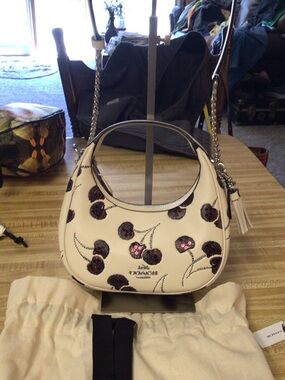 Cherry Coach Crossbody Bag